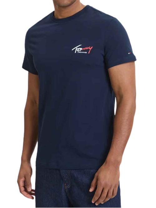 T-shirt slim fit con logo Tommy Jeans | DM0DM22538C1G